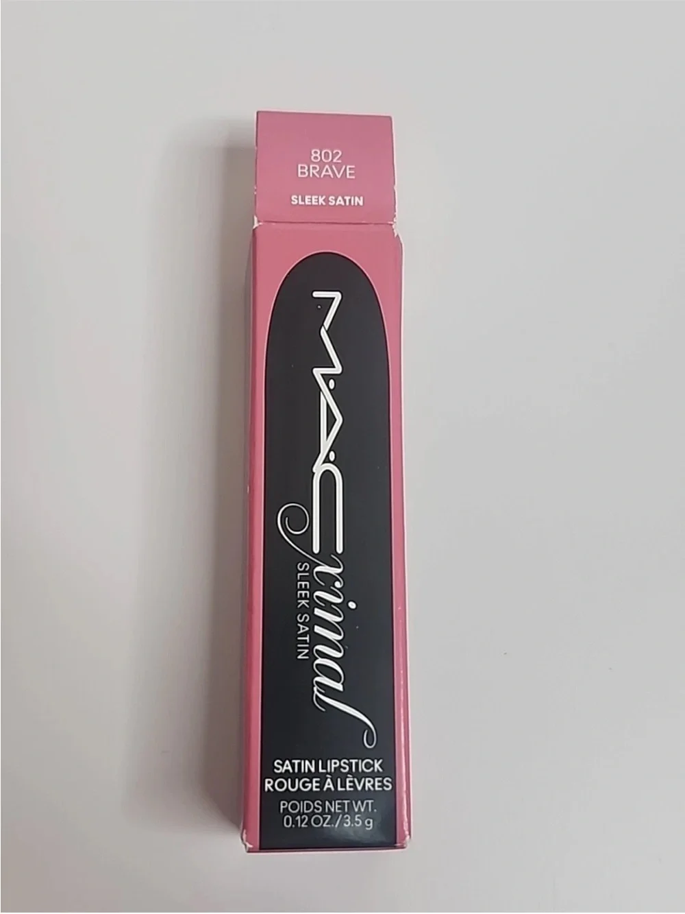 MAC MACximal Sleek Satin Lipstick 0.12 oz #802 BRAVE  -   NIB.  Have 7 available